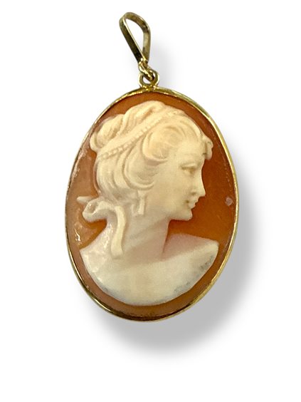 Colgante Mandile 1922 Mujer Cammei  in Plata Conchiglia 2MCICM108 - 2MCICM108